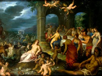 Fiesta de los dioses, 1600