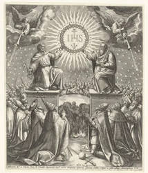 Adoración del Monograma de Cristo
