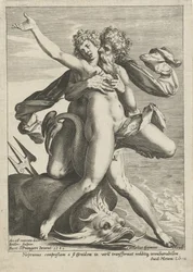 Caenis abrazada por Neptuno