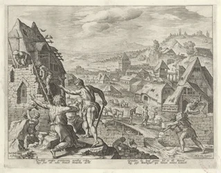 Caín construye la ciudad de Enoc Historia de la familia de Caín / Sobre las buenas y malas obras (título de la serie) Boni et mali scientia (título de la serie)