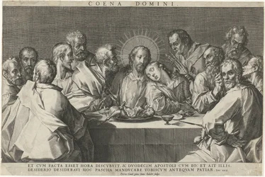 Última cena Coeni domini (título sobre objeto)