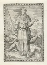 mattías Matathias (título sobre objeto) Personajes del Antiguo Testamento (título de la serie)