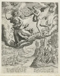 viento del oeste Occidens (título sobre objeto) Los cuatro vientos (título de la serie)