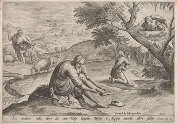 Dios Apareciendo a Moisés, 1585