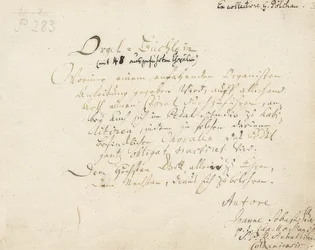 Portada de Orgelbüchlein. Alrededor de 1700-1719