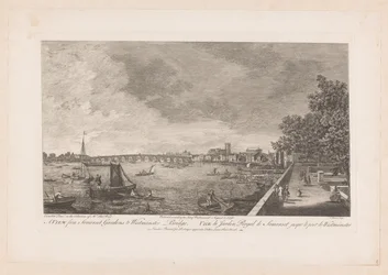 Vista de los jardines de Somerset en el puente de Westminster en Londres