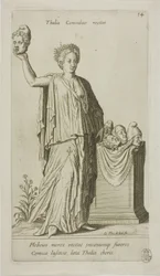 Thalia, Musa de la Comedia, lámina 14 de Parnassus Biceps
