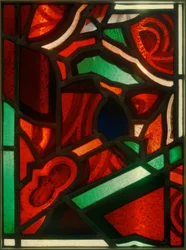 Vidriera roja-verde