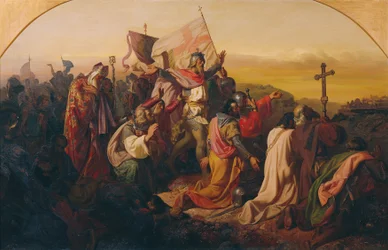 Godofredo de Bouillon y cruzados