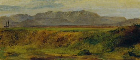 Paisaje con macizo de Rax