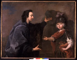 Príncipe Heredero Friedrich III y su maestro el Conde Ulrich de Thun