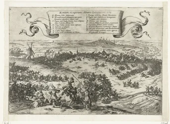 Alva asedia Bergen en Henegouwen, 1572 Recuperación de las montañas, Albano Gubernatore. 1572 (título sobre el objeto)