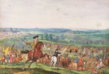 El rey Gustavo Adolfo en la batalla de Lützen