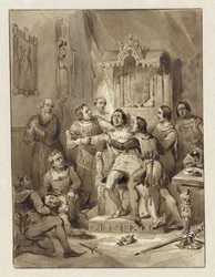 El conde Guillermo V enloquece y asesina a Gerrit van Wateringen, 1357