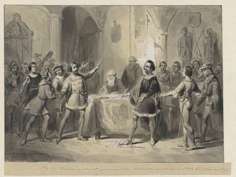 El duque Guillermo se relaciona con los nobles y las ciudades de Holanda