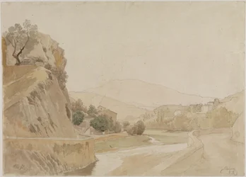 Paisaje cerca de Vaison, en el sur de Francia