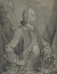 Retrato del Emperador José II como comandante militar, principios a mediados del siglo XVIII