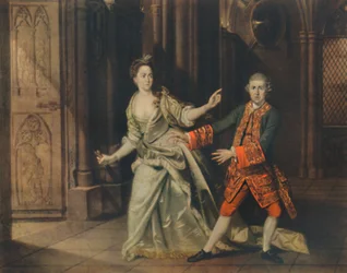 David Garrick y la Sra. Pritchard como Macbeth y Lady Macbeth, 1768, 1948