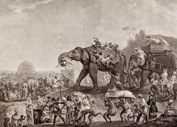 Embajada de Hyderbeck a Calcuta, del Visir de Oude, por vía de Patna, en el año 1788, para encontrarse con Lord Cornwallis, pub. c.1800