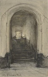 La escalera del Prinsenhof de Delft, donde el príncipe Guillermo I fue asesinado en 1584