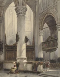 Interior de la Nieuwe Kerk de Delft