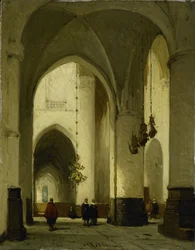 Interior de la iglesia de San Bavón en Haarlem
