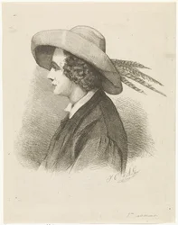 Retrato de Martinus Antonius Kuytenbrouwer de perfil