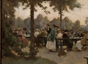 El jardín de té cerca del Palacio Noordeinde