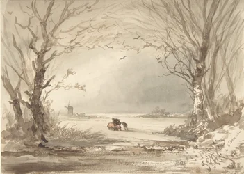 Un paisaje de invierno