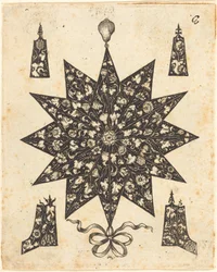 Estrella Adornada con Flores