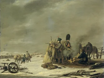 Vivac en Molodechno, 3-4 de diciembre de 1812: un episodio de la retirada de Napoleón de Rusia