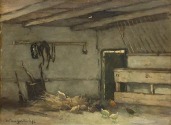 Interior de un establo