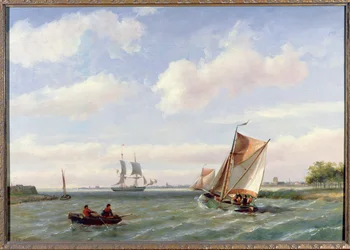 Barco de pesca en un estuario