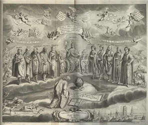 Firmamentum Sobiescianumsive Uranographia Frontispicio
