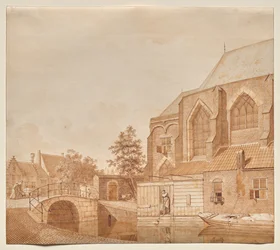 Una vista de la nueva iglesia, Delft