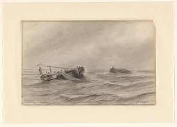Barcos de pesca en el mar