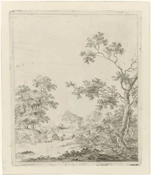 paisaje con pescador