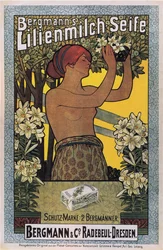 Jabón Lilienmilch de Bergmann, 1896