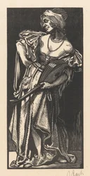 Mujer con laúd