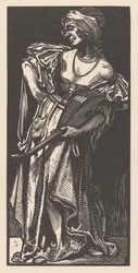 Mujer con laúd