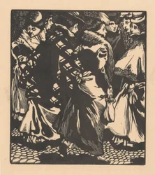 Siete mujeres en la calle