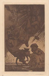 Personas flotantes, criaturas fantásticas y gatos