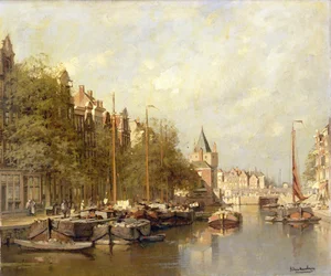 The Schreierstoren, Amsterdam (óleo sobre lienzo)