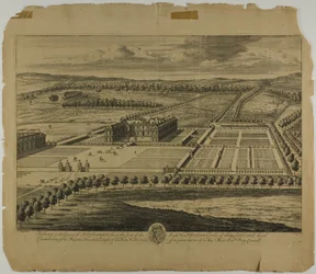 Althrop en el condado de Northampton, lámina 27 de Britannia Illustrata