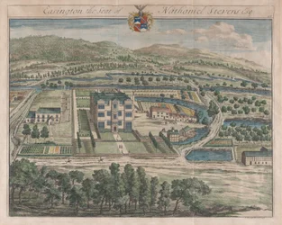 Easington, la residencia de Nathaniel Stevens, [1712] reeditado 1768