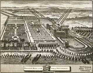 Wollaton Hall y Park Nottingham, Nottinghamshire, c. 1707