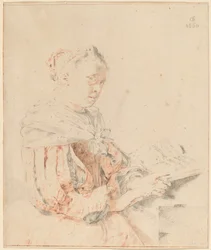 Niña joven en el teclado, 1767