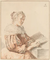 Niña joven en el teclado, 1767