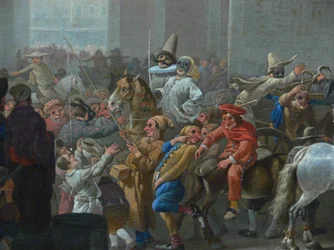 Carnaval en Roma (detalle), c. 1650