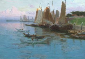 Barcos de pesca en el puerto (pintura)